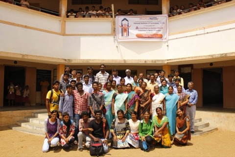 HumaNITTy volunteers and event at NIT Trichy
