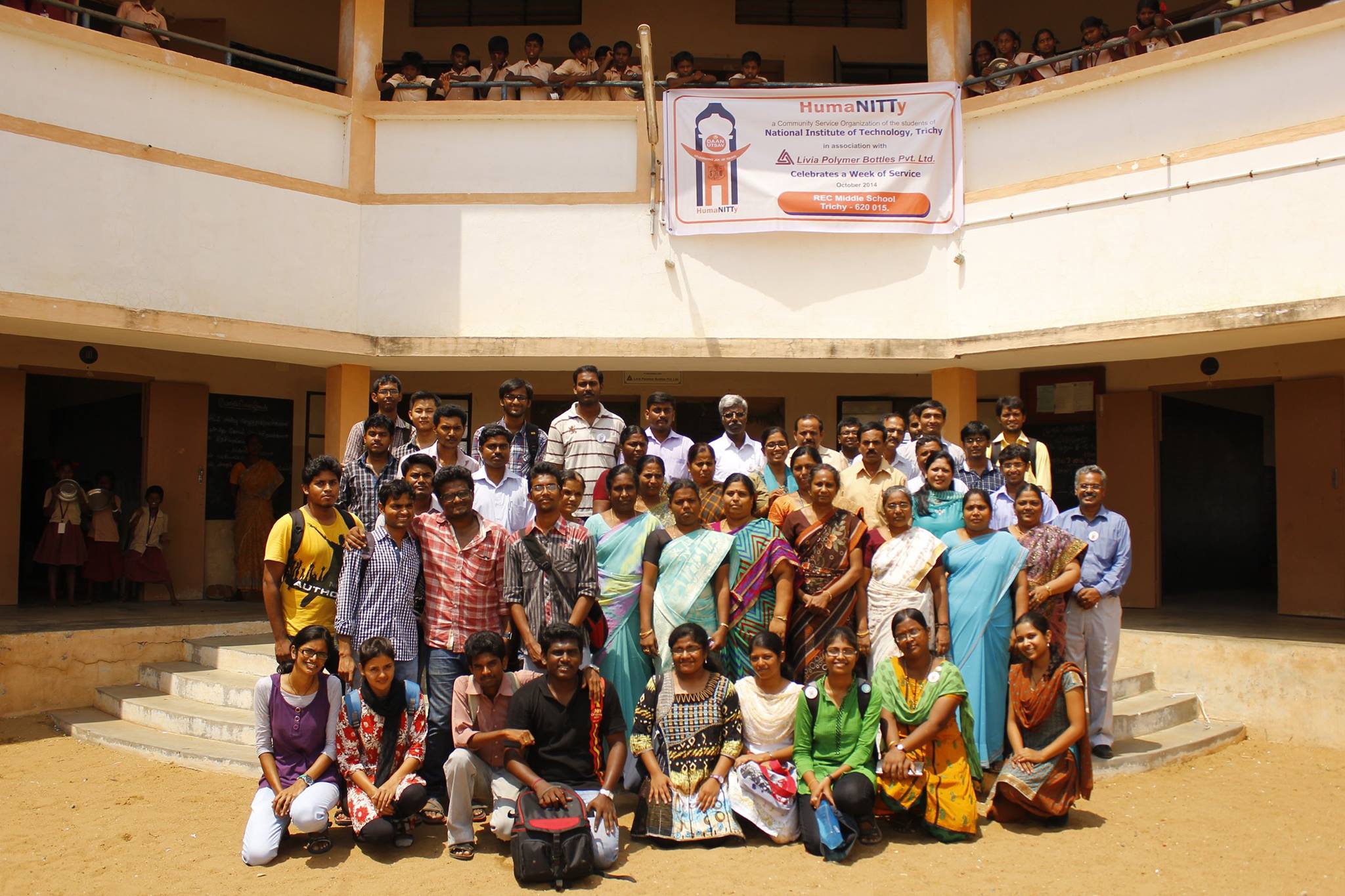 HumaNITTy volunteers and event at NIT Trichy
